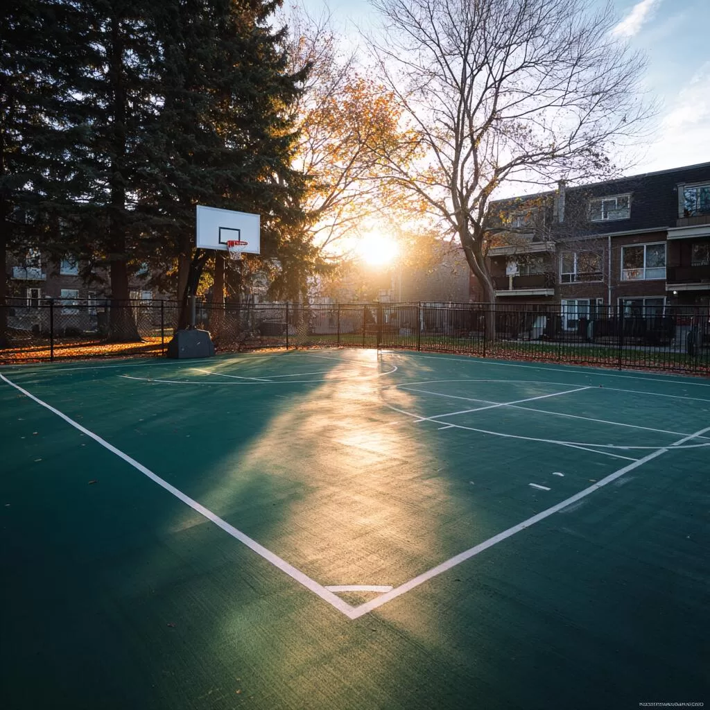 Basketball Court Construction in Burlington