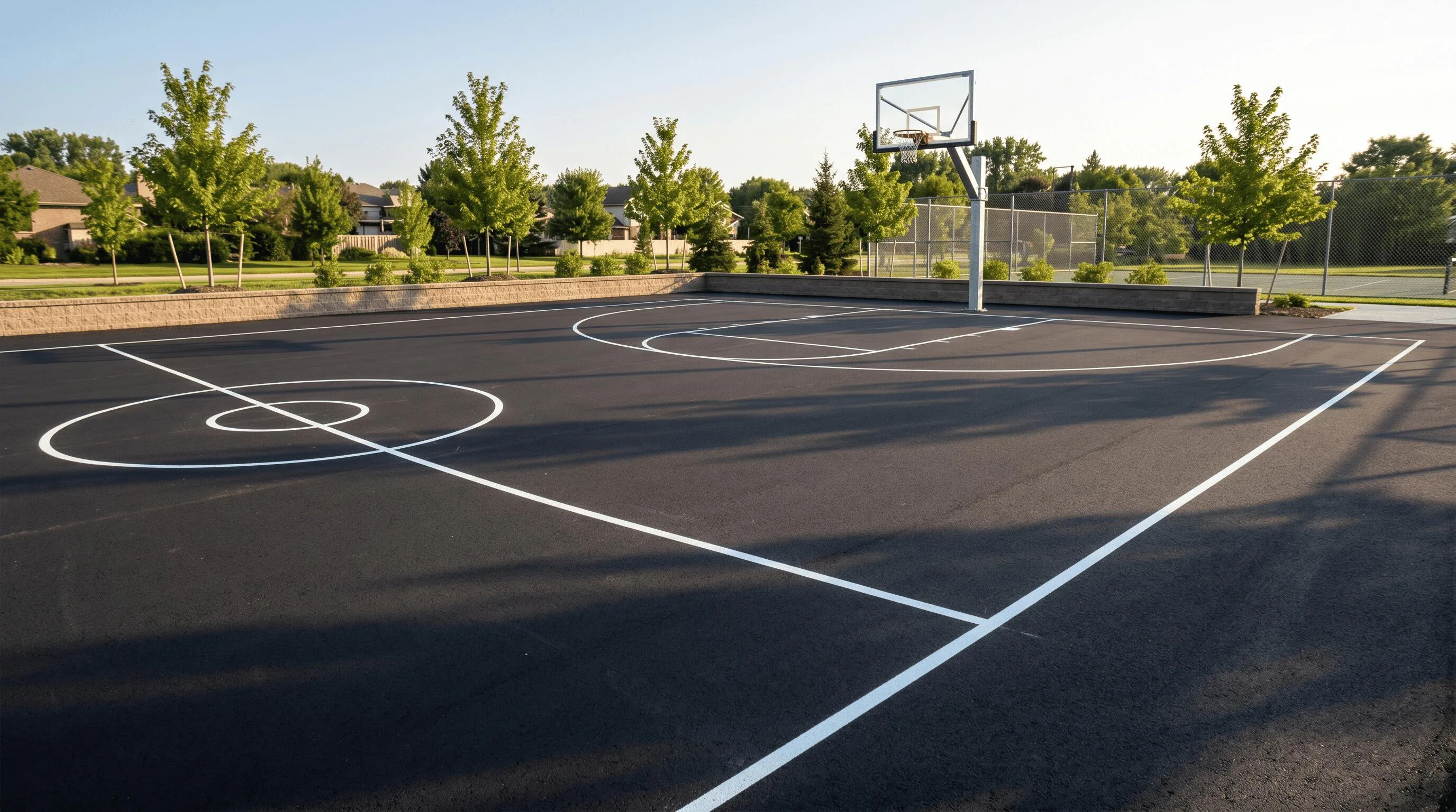 basketball court construction in Collingwood