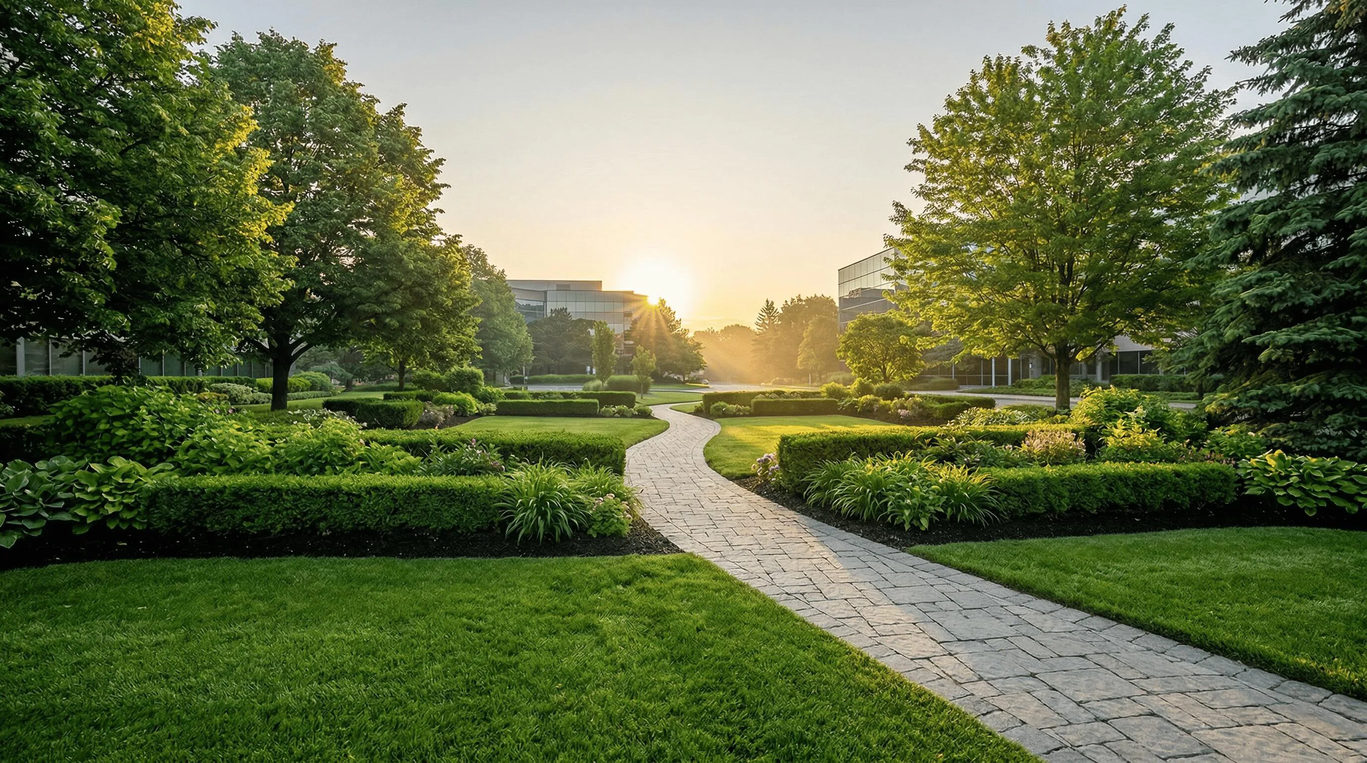 commercial landscaping maintenance in York Mills