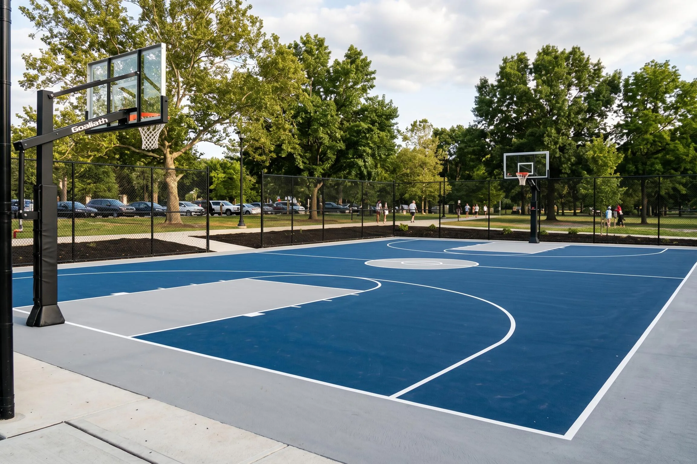 Basketball Court Construction in Milton