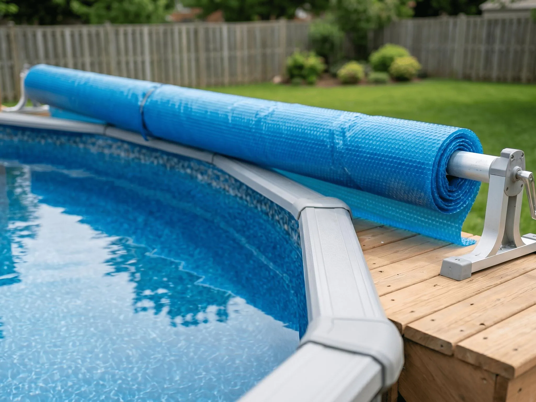 Above ground swimming pool installation