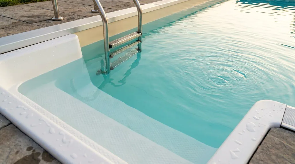 On ground swimming pool installation