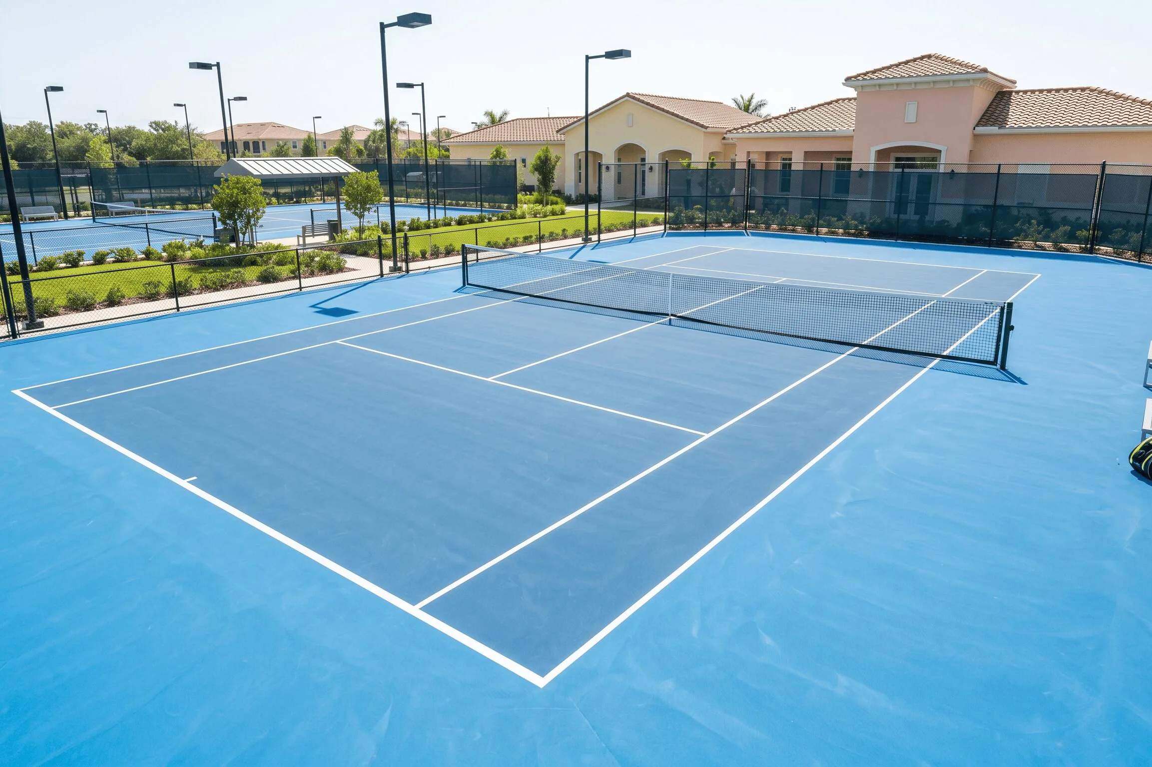 Tennis Court Construction in Maple