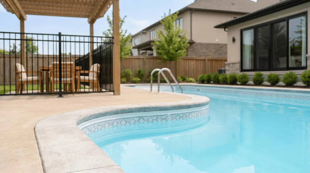 Vinyl swimming pool installation