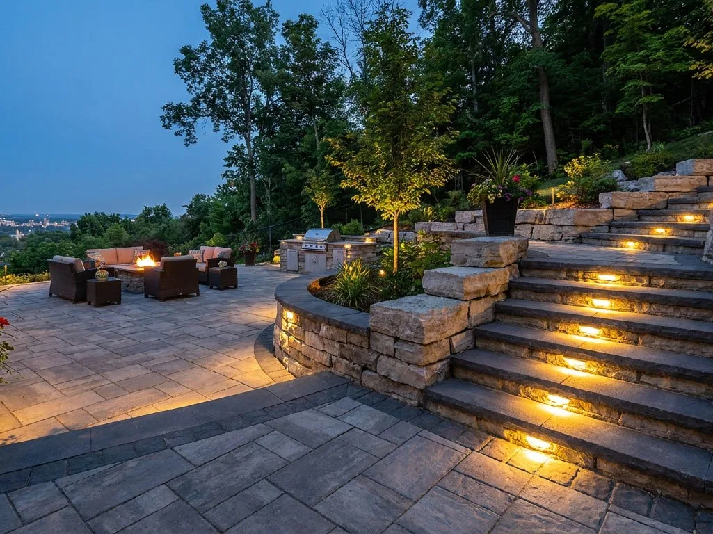 interlock patio in Hamilton