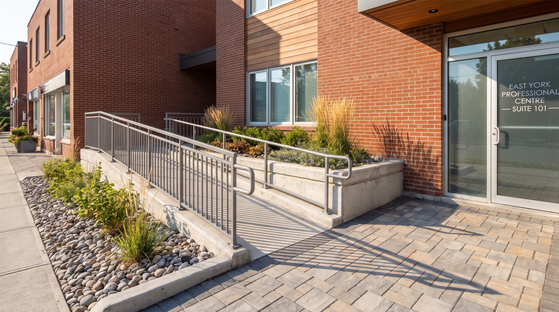 commercial backyard construction in East York