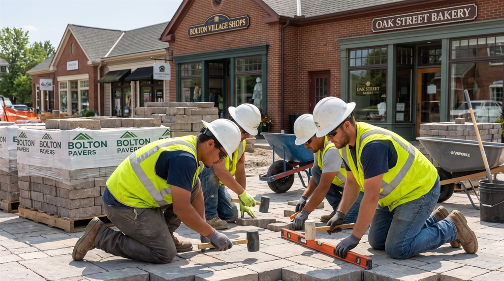 commercial outdoor space construction in Bolton