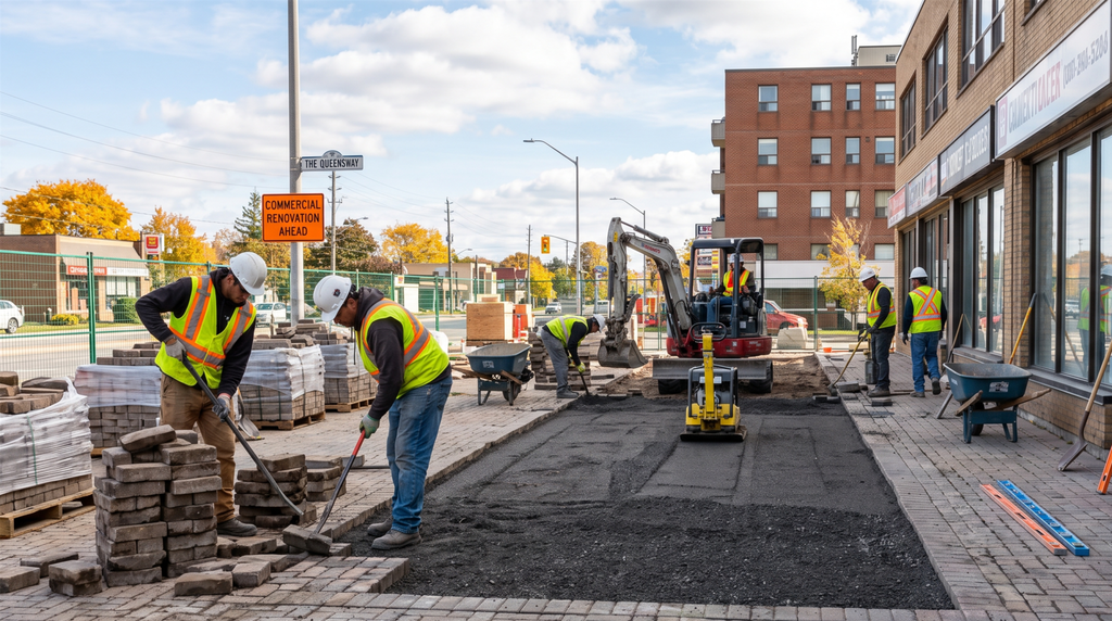 commercial outdoor space construction in Etobicoke