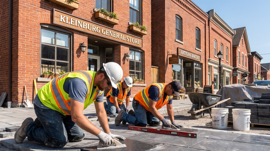commercial outdoor space construction in Kleinburg