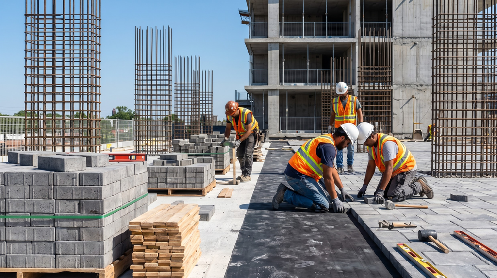 commercial outdoor space construction in North York