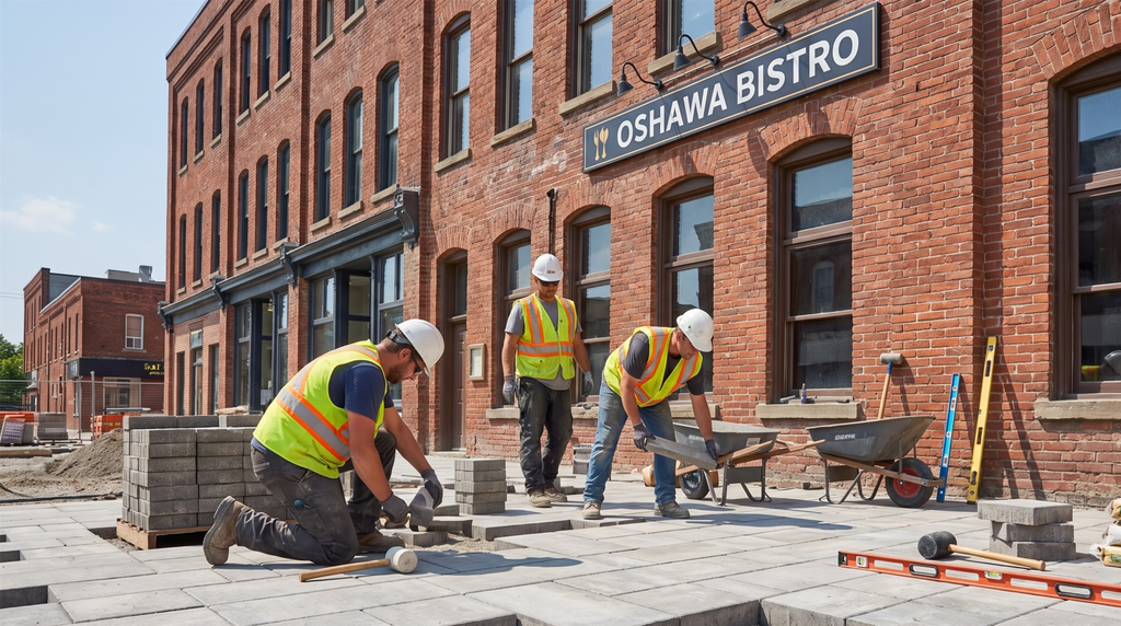 commercial outdoor space construction in Oshawa