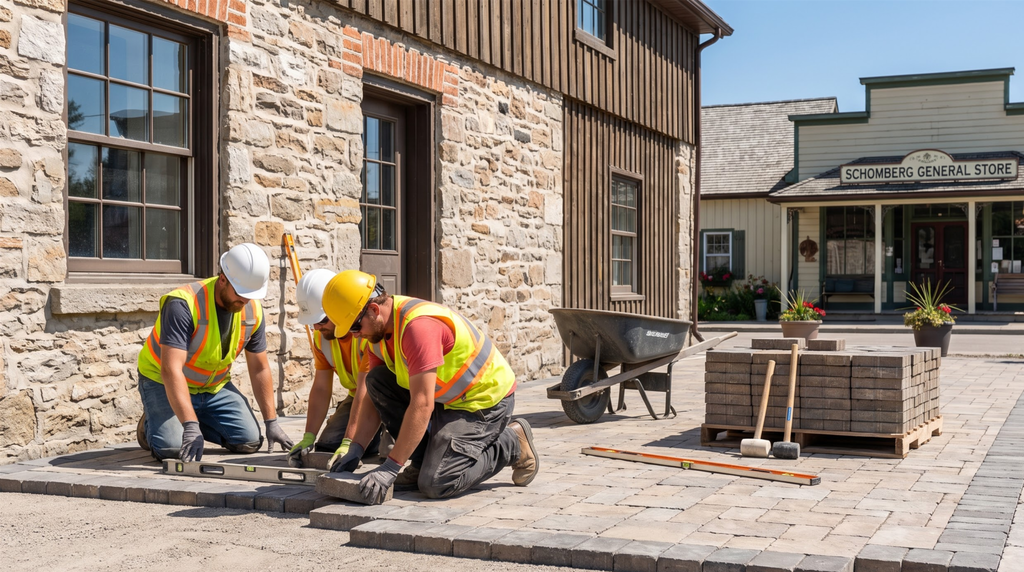 commercial outdoor space construction in Schomberg