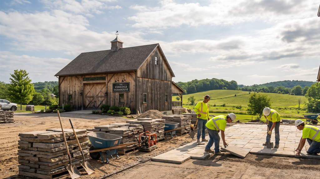 commercial outdoor space construction in Uxbridge