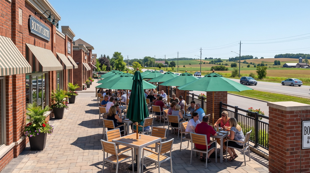 commercial patio construction in Bolton